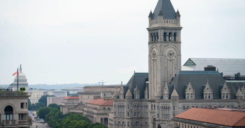 The Waldorf Astoria in Washington, DC, on July 25, 2024.