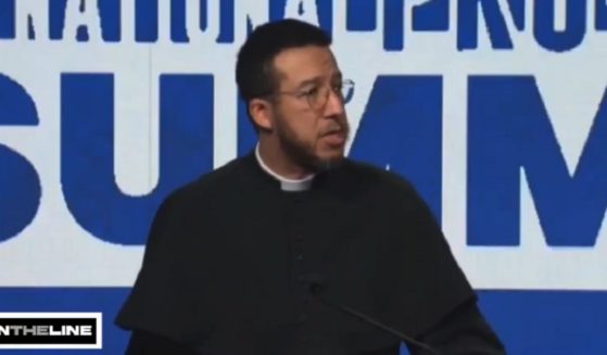 British clergyman Calvin Robinson speaks at the National Pro-Life Summit on Saturday in Washington.