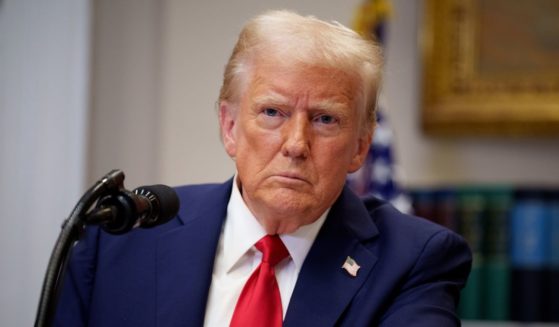 U.S. President Donald Trump takes a question from a reporter during a news conference in the Roosevelt Room of the White House on January 21, 2025 in Washington, DC.