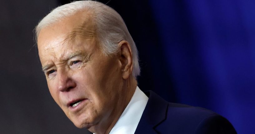 U.S. President Joe Biden speaks at the Department of Labor on December 16, 2024 in Washington, DC.