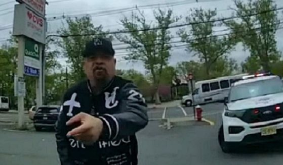 Rapper and actor Ice-T is pictured in a sheriff's deputy's body camera video from May.