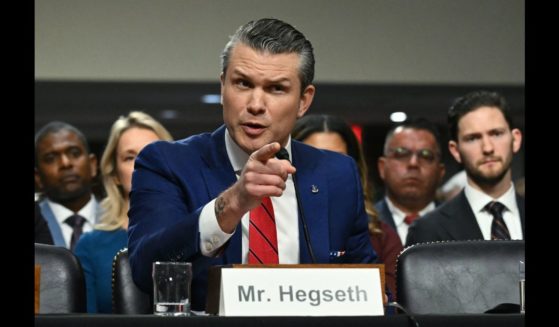 Pete Hegseth, US President-elect Donald Trump's nominee for Defense Secretary, testifies during his confirmation hearing before the Senate Armed Services Committee on Capitol Hill on January 14, 2025 in Washington, DC.