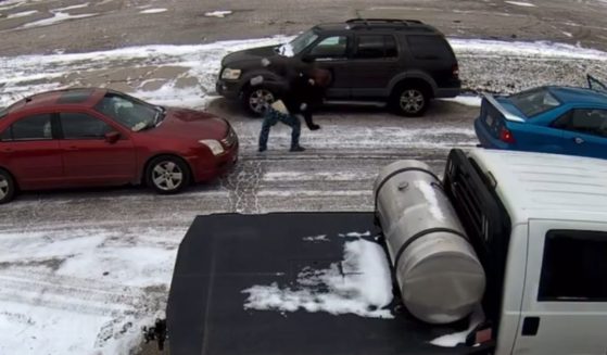 This X screen shot shows a road rage incident that allegedly happened in Toledo, Ohio, on Jan. 4.