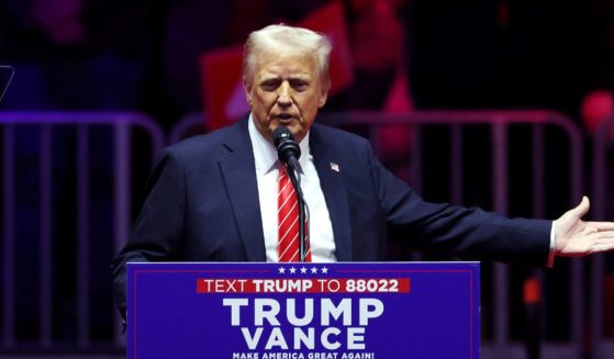 President-Elect Donald Trump speaks at his victory rally at the Capital One Arena on January 19, 2025 in Washington, DC. Trump will be sworn in as the 47th U.S. president on January 20.