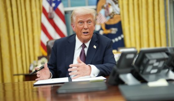 President Donald Trump signs a series of executive orders at the White House on January 20, 2025, in Washington, DC.