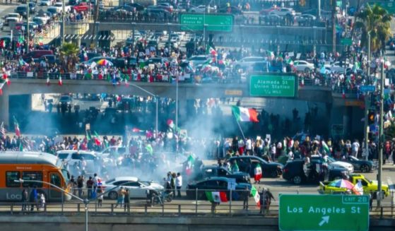 On Sunday, anti-ICE protests shut down parts of the 101 Freeway in Los Angeles, California, as thousands marched and blocked the roads.