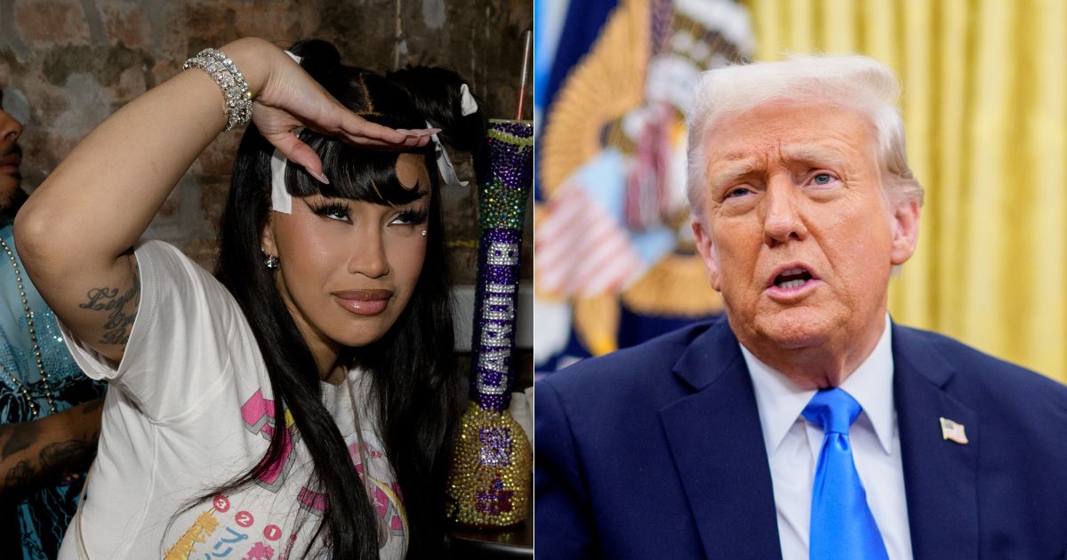 Pro-Kamala Rapper Cardi B Throws a Tantrum Over Trump’s Super Bowl Attendance, Claims He Ruined Her Shoes