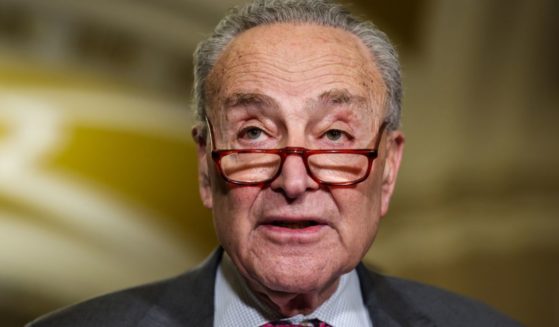 Senate Minority Leader Chuck Schumer speaks during a news conference following the Democrats weekly policy luncheon at the U.S. Capitol building in Washington, D.C., on Jan. 21.