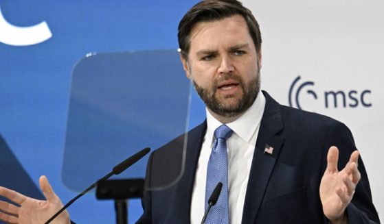 Vice President J.D. Vance delivers his speech during the 61st Munich Security Conference in Munich, Germany, on Friday.