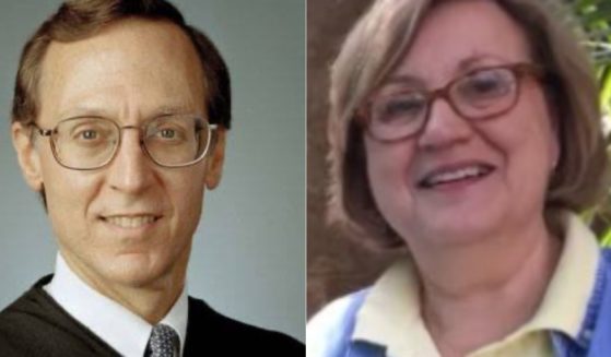 U.S. District Judge John Bates, left, ruled against an executive order from President Donald Trump on "gender ideology extremism" on Tuesday, but it has now come out that his wife, Carol Rhees, right, founded an organization that received money from USAID.