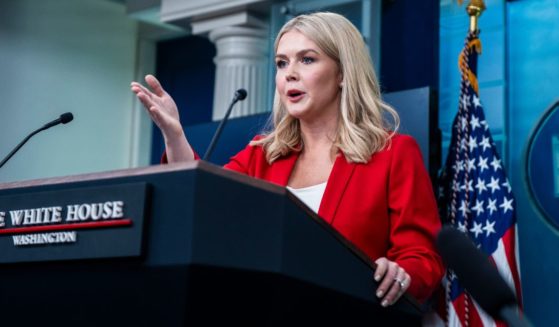 White House press secretary Karoline Leavitt speaks at a media briefing at the White House in Washington, D.C., on Tuesday.