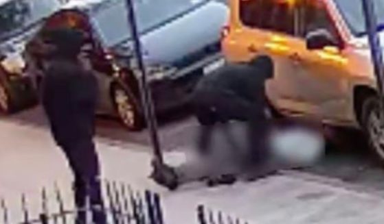 A 61-year-old man, blurred right, was killed in 2022 after he was hit with a knock-out punch in New York City.