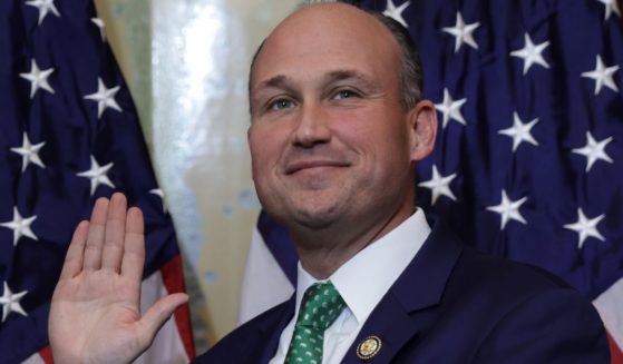 Rep. Nick Langworthy is sworn in at the U.S. Capitol in Washington, D.C., on Jan. 3.