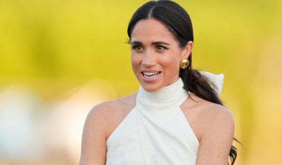 Meghan, Duchess of Sussex, watches the prize ceremony at the 2024 Royal Salute Polo Challenge to Benefit Sentebale in Wellington, Florida, on April 12, 2024.