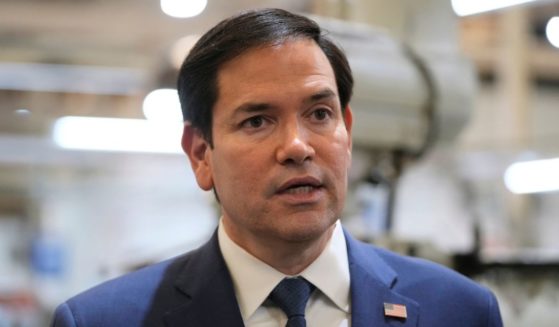 U.S. Secretary of State Marco Rubio speaks to reporters in San Luis Talpa, El Salvador on Feb. 3, 2025.