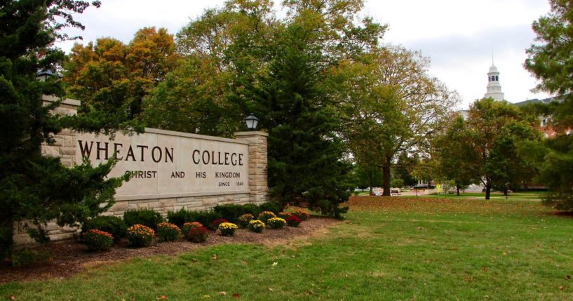 The Wheaton College campus sits in suburban Chicago on Oct. 11, 2017.