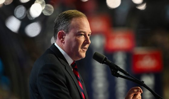 Former Rep. Lee Zeldin speaks on stage at the Republican National Convention in Milwaukee, Wisconsin, on July 17, 2024.