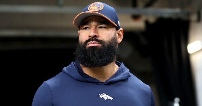 Denver Broncos outside linebackers coach Michael Wilhoite takes the field before an NFL football game against the Las Vegas Raiders in Lass Vegas, Nevada, on Jan. 7, 2024.