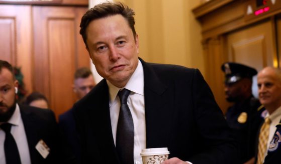 Elon Musk, chair of the Department of Government Efficiency, arrives on Capitol Hill on Dec. 5, 2024, in Washington, D.C.