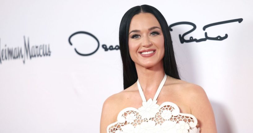 Katy Perry attends the 35th Annual Colleagues Spring Luncheon and Oscar de la Renta Fashion Show at Beverly Wilshire, A Four Seasons Hotel, on April 25, 2024, in Beverly Hills, California.