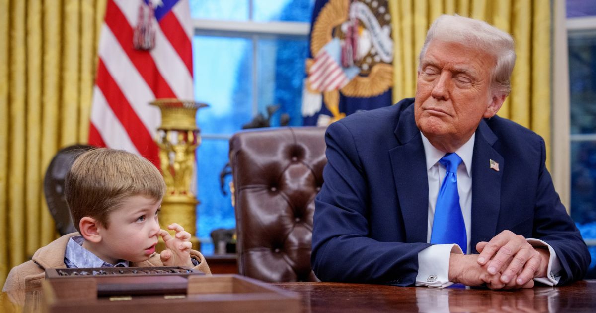 After Visit from Elon’s Son X, Trump Orders a Little Bit of Child-Proofing for the Oval Office