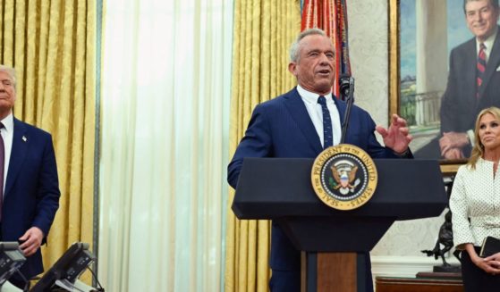 Secretary of Health and Human Services Robert F. Kennedy Jr. speaks after being sworn in the Oval Office of the White House in Washington, D.C., on Thursday.