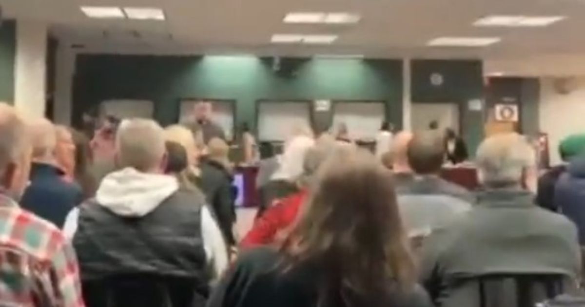 Watch: School Board Actually Runs from Angry Parents Who Caught Them Letting 5-Year-Olds See Bondage Gear