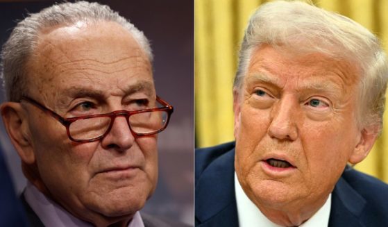 Sunday on Truth Social, President Donald Trump, right, went after Senate Democrats - led by Sen. Chuck Schumer, left - claiming they are purposely delaying his nominees.