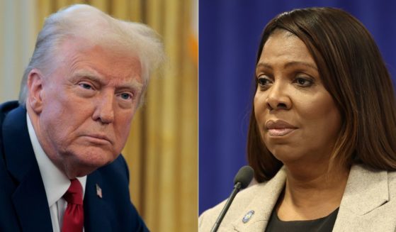 On Monday, New York Attorney General Letitia James, right, sent a letter to hospitals in New York threatening them with legal action if they comply with President Donald Trump’s, left, executive order against transgender procedures on children.