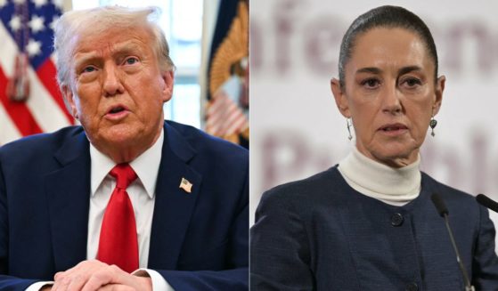 On Monday, President Donald Trump, left, announced that Mexican President Claudia Sheinbaum, right, agreed to send 10,000 to the U.S.-Mexico border to help fight illegal immigration and illegal drug trafficking.