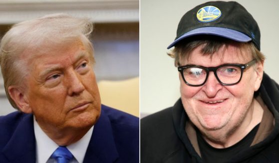 Filmmaker Michael Moore, right, tried to portray President Donald Trump's efforts to deport dangerous illegal immigrants as somehow depriving society of potential geniuses.