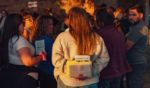 Voters line up to vote in person at the Fowler School polling station in Tempe, Arizona, on Election Day, Nov. 5.