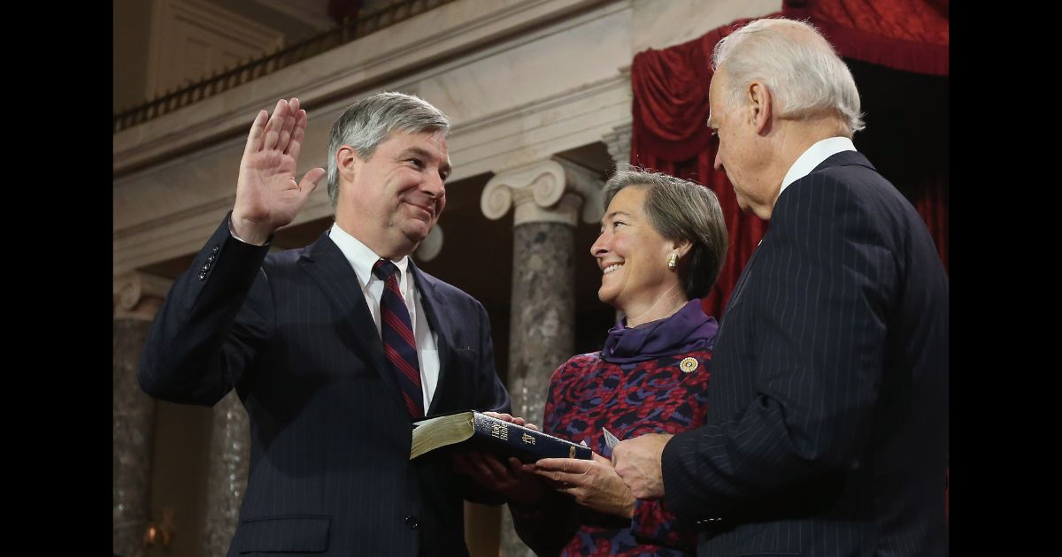 Sen. Sheldon Whitehouse Flagged After Ethics Watchdog Links His Votes to Wife’s Environmental Organization