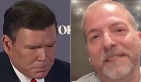 Fox News host Bret Baier, left, calmly responded to comments made by Chuck Todd, right, attacking Fox News journalists.