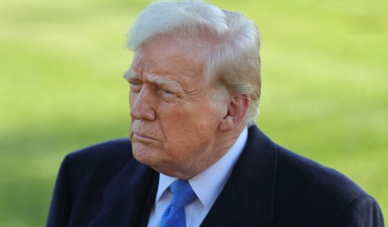 President Donald Trump speaks to reporters at the White House in Washington, D.C. on Friday.