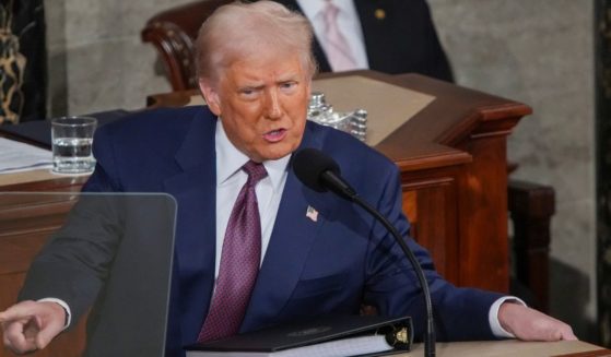 President Donald Trump addresses a joint session of Congress at the U.S. Capitol in Washington, D.C., on Tuesday.