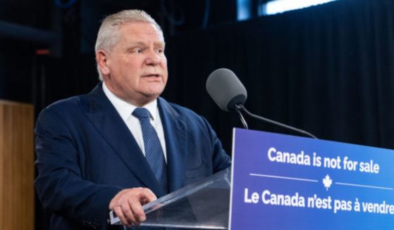 Ontario Premier Doug Ford, seen at a March 10 news conference, quickly changed his tune after President Donald Trump's threat to double U.S. tariffs.