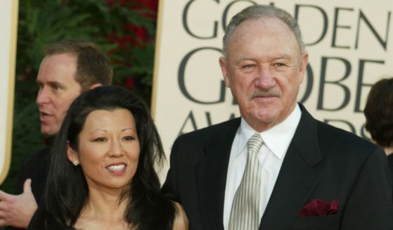 Gene Hackman arrives at the 60th Annual Golden Globe Awards held at the Beverly Hilton Hotel in Los Angeles, California, on Jan. 19, 2003.