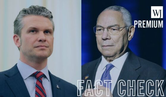 New reports on social media claim that Secretary of Defense Pete Hegseth, left, has removed black service members, such as Gen. Colin Powell, right, and women from the Arlington Nation Cemetery's list of notable Americans.