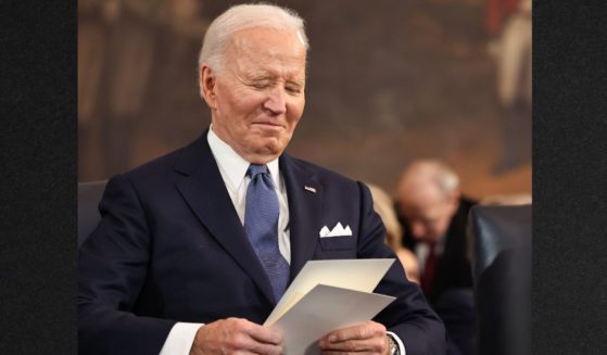 Former President Joe Biden is seen at President Donald Trump's inauguration Jan. 20.