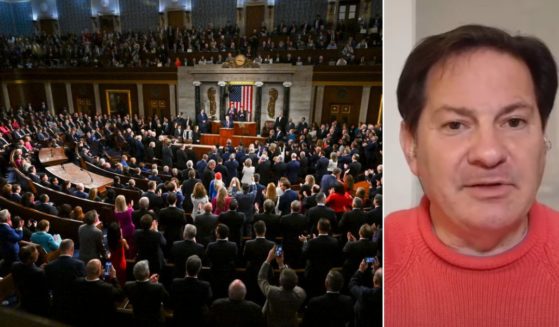 Host Mark Halperin, right, shared an email from a woman who was so appalled at Democrats' behavior during President Donald Trump's address to Congress that she said she is leaving the Democratic party.