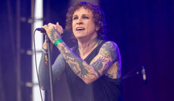 Tom Gabel, known as Laura Jane Grace, performs at Riot Fest 2024 in Chicago, Illinois, on Sept. 22.