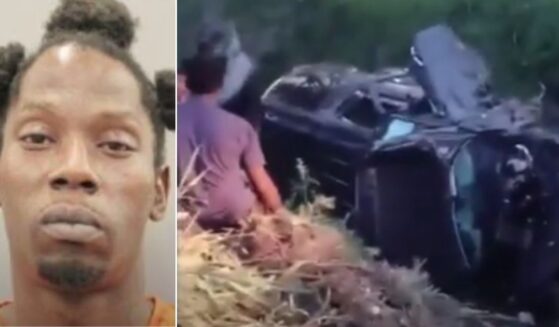 A man identified as Terrence Carr allegedly fled the scene of a 100-mph crash, leaving his Injured wife and children behind, according to Houston police.