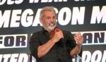 Mel Gibson speaks at MegaCon Orlando 2025 at Orange County Convention Center on Feb. 7, 2025, in Orlando, Florida.