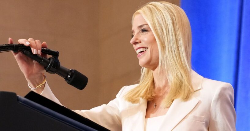 Attorney General Pam Bondi is seen March 14 at the Justice Department 2025 in Washington, D.C.