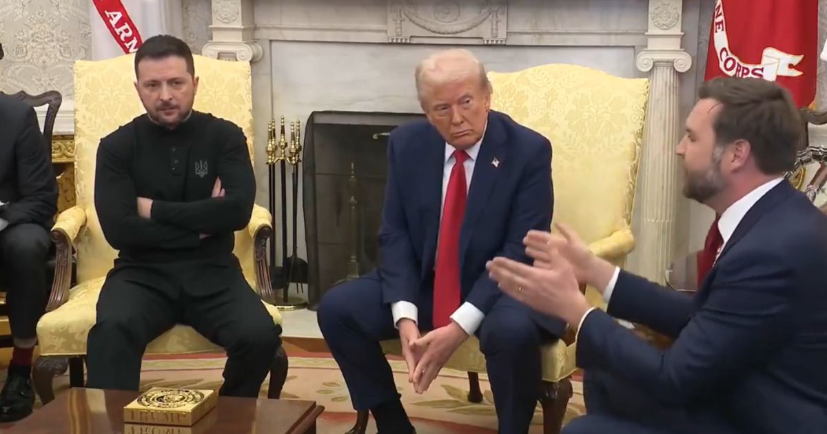 Watch: Zelenskyy Appears to Quietly Curse JD Vance During White House Meeting