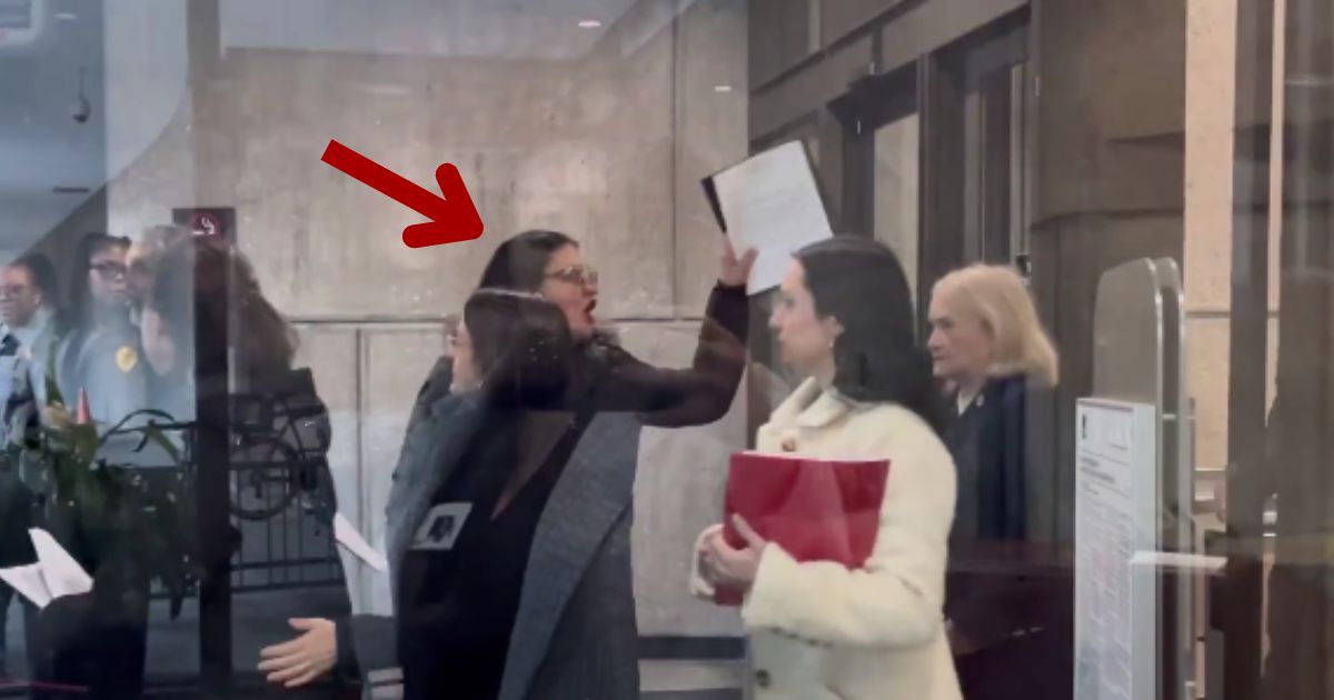 Watch: Rep. Rashida Tlaib Has a Screaming Meltdown as She’s Blocked from Entering Trump Administration Building