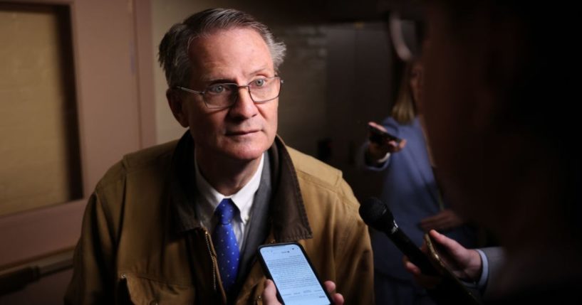 Rep. Tim Burchett , a Tennessee Republican, is seen in a March 11 photo taken at the U.S. Capitol in Washington, D.C. Burchett told an interviewer he thinks some lawmakers may end up 
