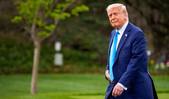 President Donald Trump walks towards Marine One on the South Lawn of the White House in Washington, D.C. Friday.