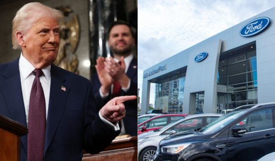 During a speech to a joint session of Congress on Tuesday, President Donald Trump, left, announced that he is looking to make interest paid on car loans tax deductible on automobiles manufactured in the U.S.